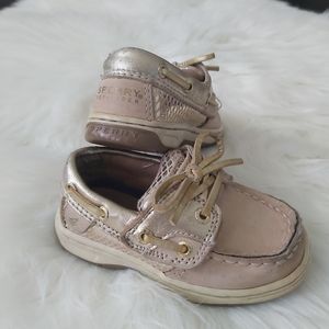 Sperry Top Sider Toddler Bluefish Jr. Gold Suede